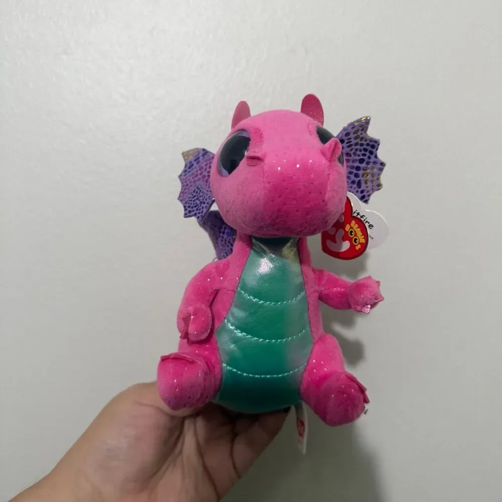 Ty Beanie Boos Spitfire Pink Dragon